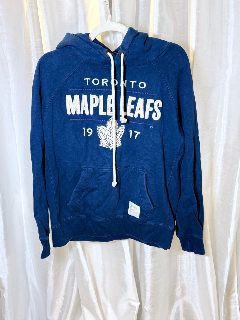 Navy Vintage Toronto Maple Leafs Pullover Hoodie